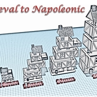 Small Building 1 - Wargame medieval to napoleonic 3D Printing 189931
