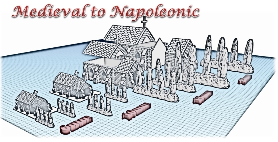 Church - Wargame medieval to napoleonic 3D Print 189944