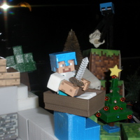 Boat from Minecraft scaled to Minecraft figures sold in stores - Thumbnail 6