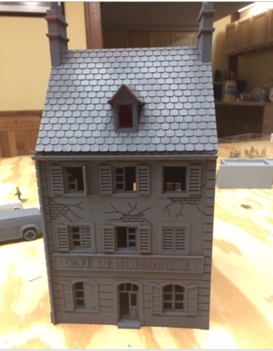 Cafe Normandie.  Perfect for Bolt Action 3D Print 190010