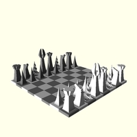 Parabolic Chess Set - Thumbnail 1