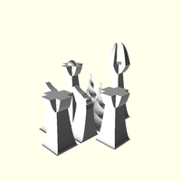 Parabolic Chess Set - Thumbnail 4