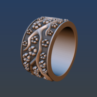 Ring with flowers - Thumbnail 2