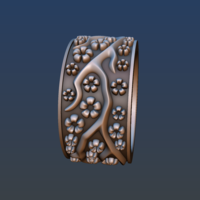 Ring with flowers - Thumbnail 3