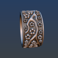 Ring with flowers - Thumbnail 4
