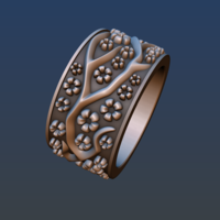 Ring with flowers - Thumbnail 12