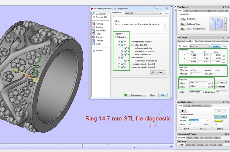 Ring with flowers 3D Print 190172