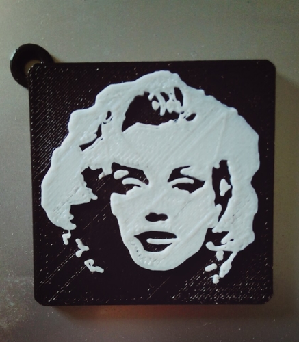 Marilyn munroe stencil 3D Print 190178