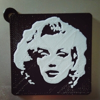 Small Marilyn munroe stencil 3D Printing 190178