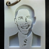 Small Barack Obama  3D Printing 190200