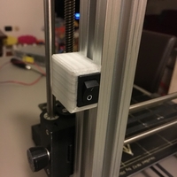 Small removable and positionable Switch_holder  3D Printing 190409