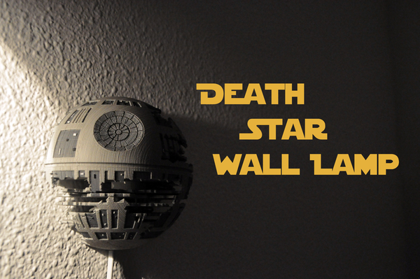 Medium Death Star Wall Lamp (Star Wars) 3D Printing 190465