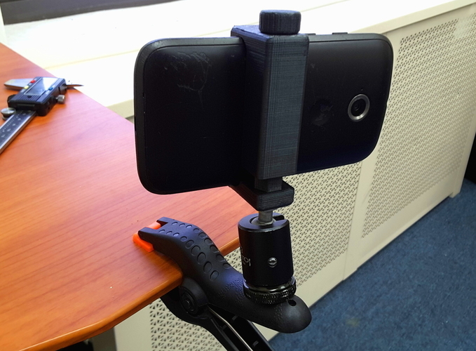 Universal tripod phone mount 3D Print 190555