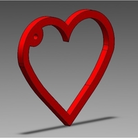 Small heart simple 3D Printing 190770
