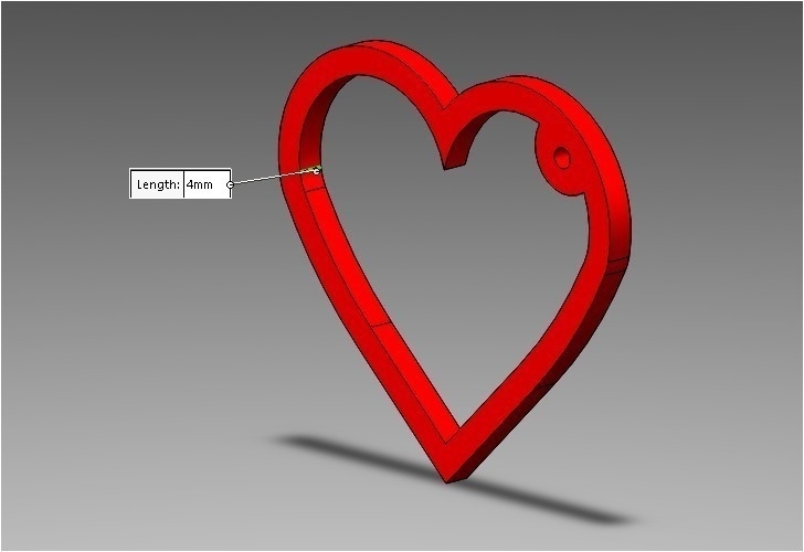 heart simple 3D Print 190772