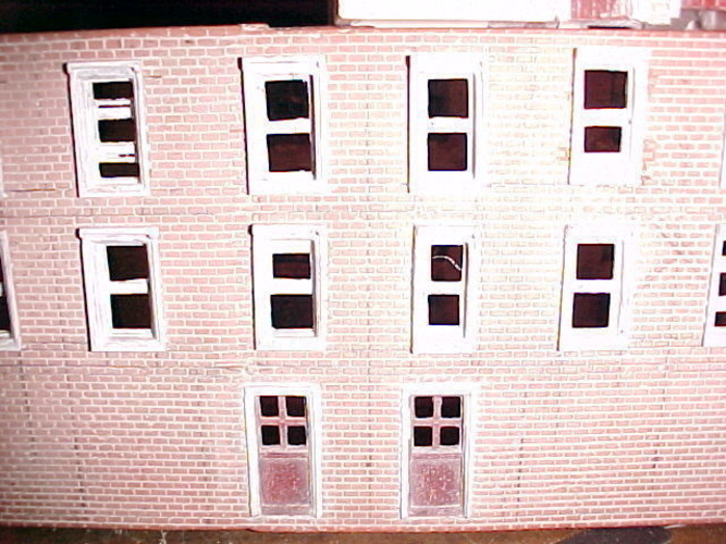 SCALEPRINT TERRACE HOUSES BACK WINDOW/DOOR SET 00/HO SCALE 3D Print 190898