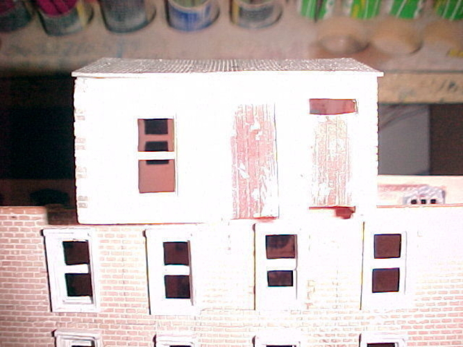 SCALEPRINT TERRACE HOUSES BACK WINDOW/DOOR SET 00/HO SCALE 3D Print 190899