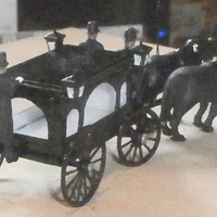 SCALEPRINT HORSE DRAWN HEARSE 00 HO SCALE - Thumbnail 2
