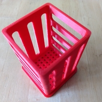 Pen/Pencil Holder - 2" x 2" x 3" - Simple Slotted Design - Thumbnail 4