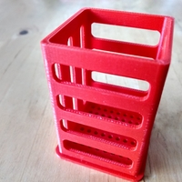 Pen/Pencil Holder - 2" x 2" x 3" - Simple Slotted Design - Thumbnail 5