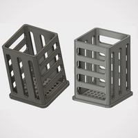 Pen/Pencil Holder - 2" x 2" x 3" - Simple Slotted Design - Thumbnail 7