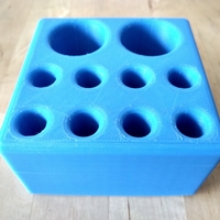 Pen/Pencil Holder - 3.5" x 3.5" x 2" Simple Block Design - Thumbnail 4