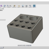 Pen/Pencil Holder - 3.5" x 3.5" x 2" Simple Block Design - Thumbnail 6