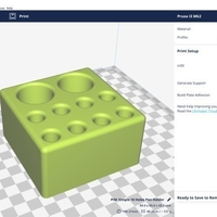 Pen/Pencil Holder - 3.5" x 3.5" x 2" Simple Block Design - Thumbnail 7