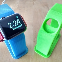 Small Apple Watch Charging Stand - Fits 38/42mm (~4" Height) 3D Printing 191213