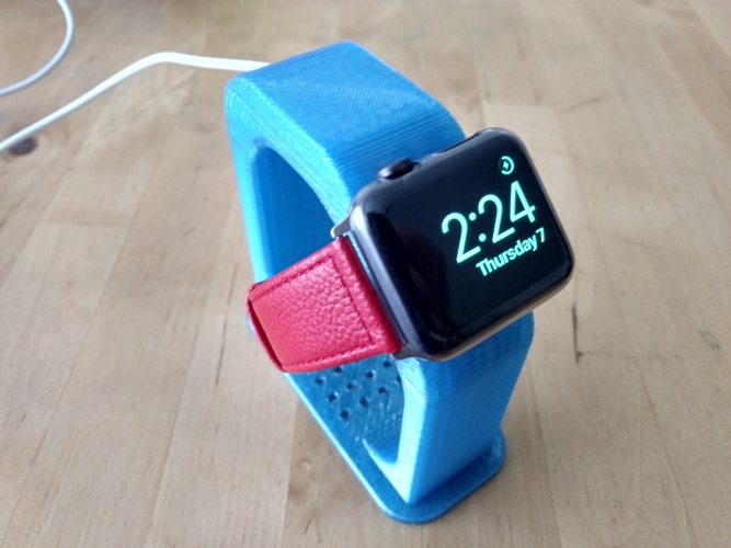 Apple Watch Charging Stand - Fits 38/42mm (~4" Height) 3D Print 191214