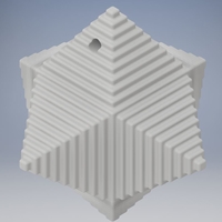 Small Pyramid cube keychain 3D Printing 191268