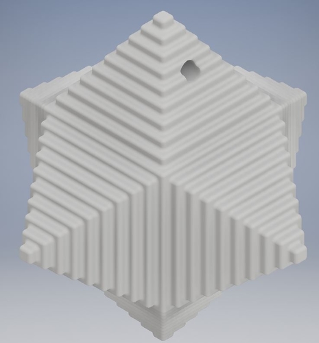 Pyramid cube keychain 3D Print 191270