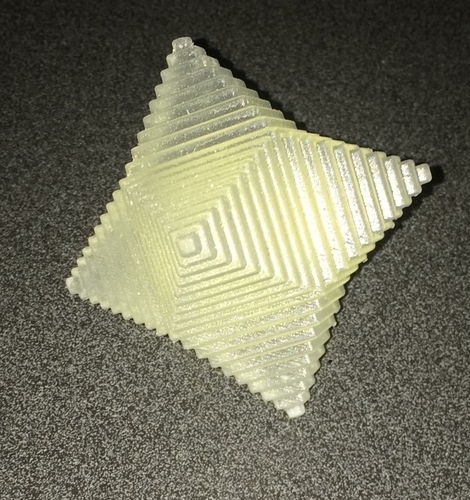 Pyramid cube keychain 3D Print 191271