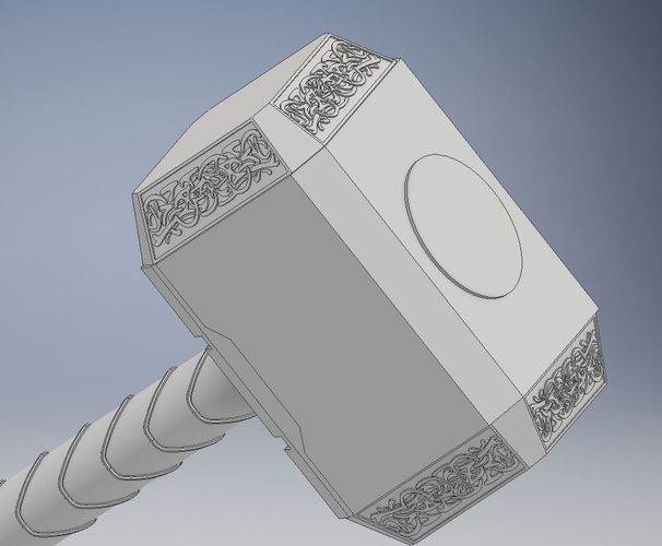 Mjolnir keychain 3D Print 191279