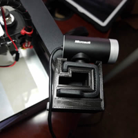 Small GoPro Microsoft LifeCam Mount With 1/4-20" threads 3D Printing 191386