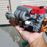 1/10 Scale working 5 speed transmission for 1/10 22RE motor - Thumbnail 3