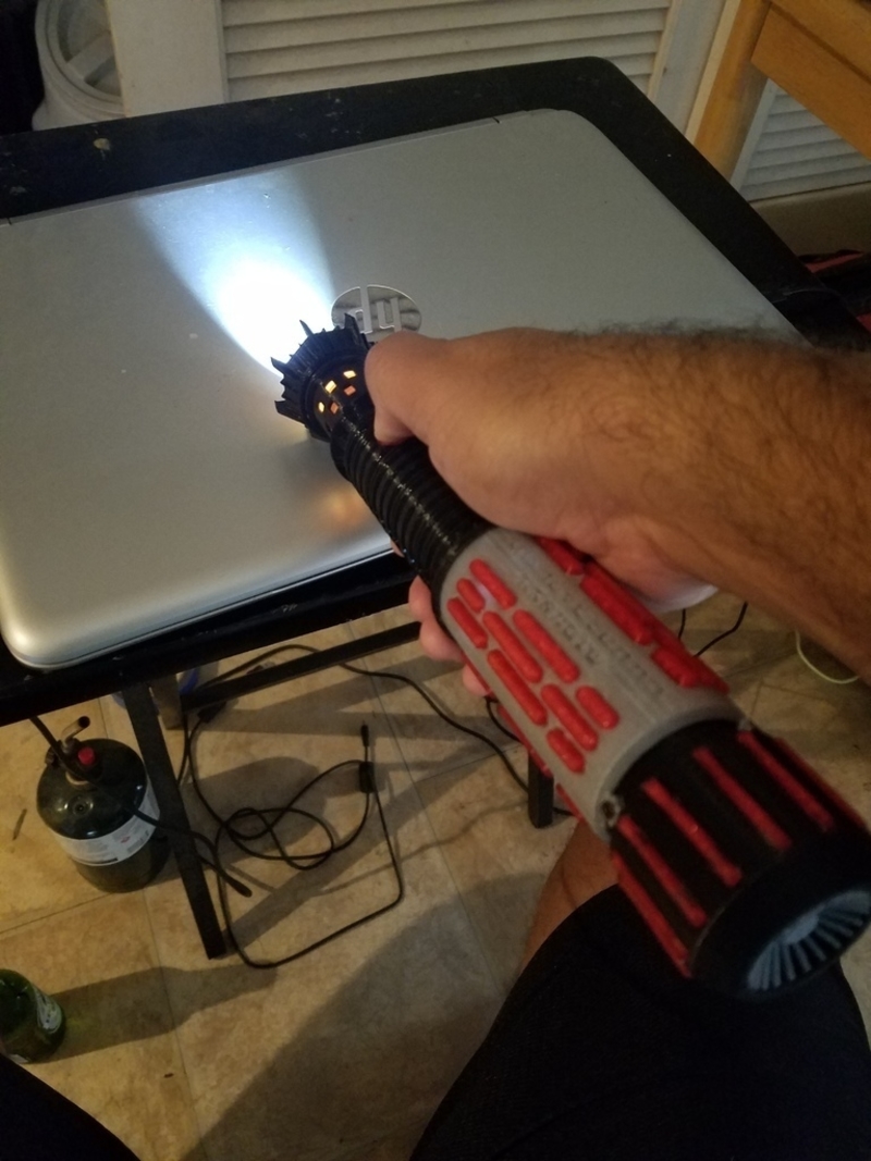 custom cutaway saber hilt by cworthdynamics