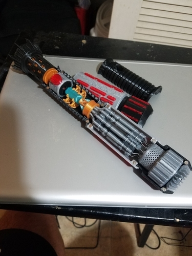 custom cutaway saber hilt by cworthdynamics 3D Print 191434