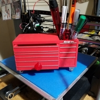 Small Desk top Snap On Tool box paperclip and pen holder. 3D Printing 191436