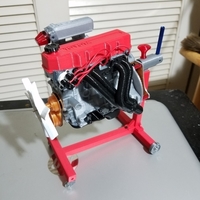 Small 1/10 scale Toyota 22RE Motor. working model 3D Printing 191440