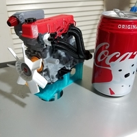 1/10 scale Toyota 22RE Motor. working model - Thumbnail 3