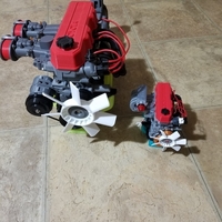 1/10 scale Toyota 22RE Motor. working model - Thumbnail 8