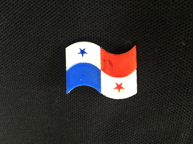 Panama`s Flag  3D Print 191644