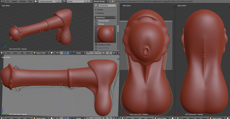 Horse Cock - Flared (Anatomy)