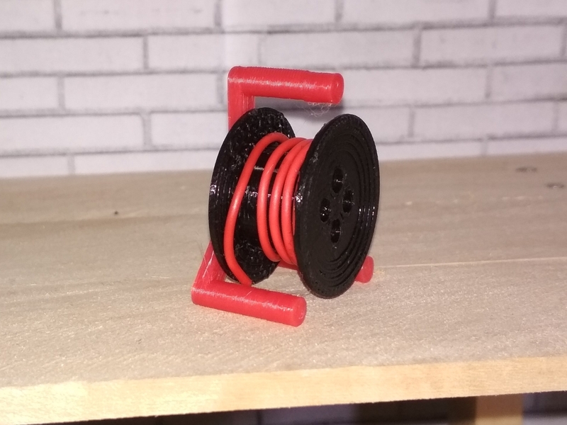 Scale 1/10 drum cable reel