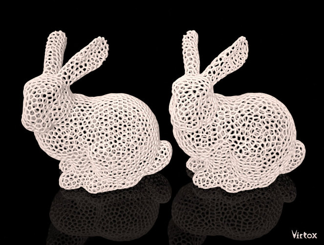 Stanford Easter Bunny - Voronoi 3D Print 19180