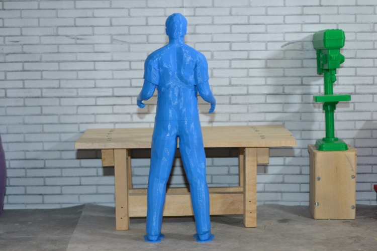 Scale 1/10 worker pose 3D Print 191817