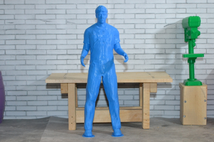 Scale 1/10 worker pose 3D Print 191819