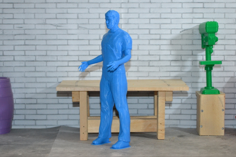 Scale 1/10 worker pose 3D Print 191820