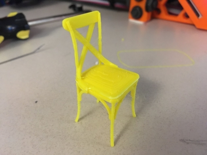 X-Back Chair 3D Print 191824